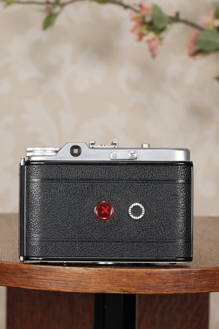 Near Mint! 1952 6x6 Voigtlander Perkeo II with Color-Skopar Lens & Synchro-Compur Shutter, CLA’d, Freshly Serviced! - Voigtlander- Petrakla Classic Cameras