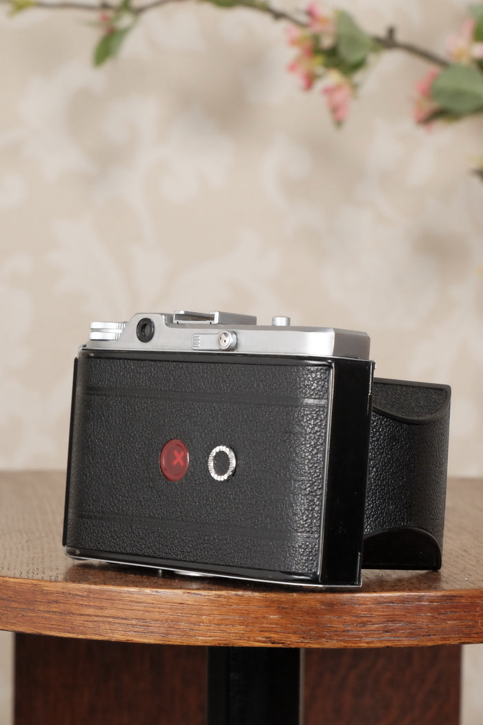 Near Mint! 1952 6x6 Voigtlander Perkeo II with Color-Skopar Lens & Synchro-Compur Shutter, CLA’d, Freshly Serviced! - Voigtlander- Petrakla Classic Cameras