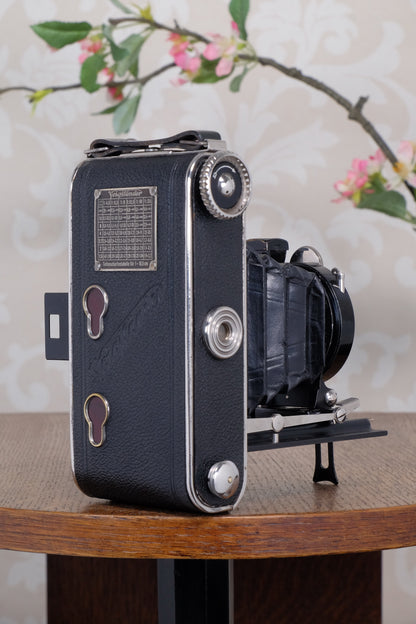 Near Mint! 1934 Voigtlander 6x9 Folder, CLA’d, Freshly Serviced!