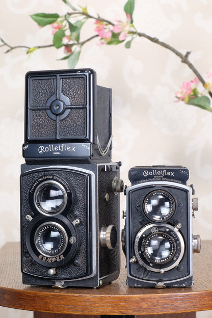 Rare! 1932 4x4 Baby Rolleiflex with 2.8/60mm Tessar, Freshly Serviced, CLA’d