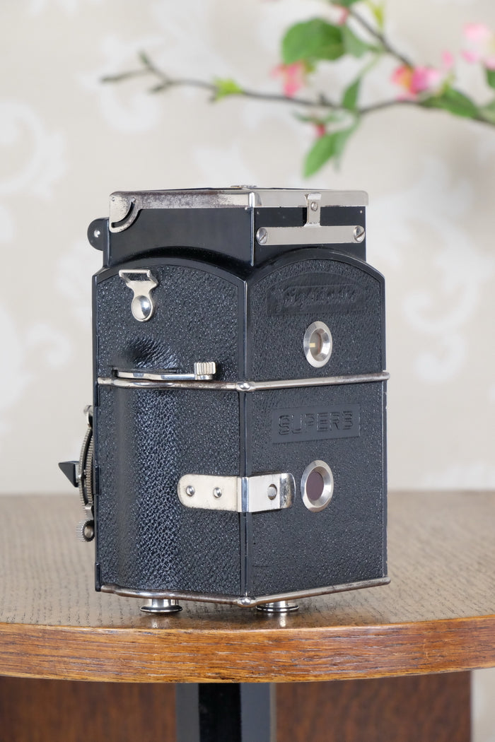 1934 Voigtlander 6x6 Superb TLR with original case, CLAd, Freshly Serviced! - Voigtlander- Petrakla Classic Cameras