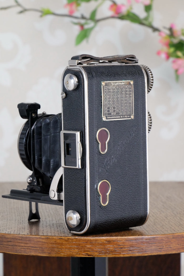 1935 Voigtlander Inos II 6x9 Folder, CLA’d, Freshly Serviced! - Voigtlander- Petrakla Classic Cameras