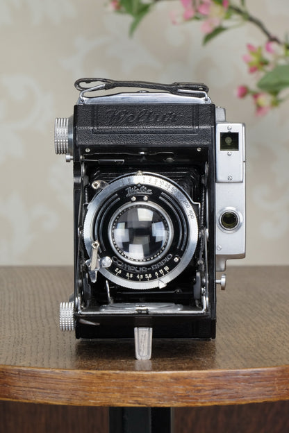 1938 WELTA WELTUR, CLA’d 6x6 Medium format, Coupled Rangefinder Camera, FRESHLY SERVICED! - Welta- Petrakla Classic Cameras