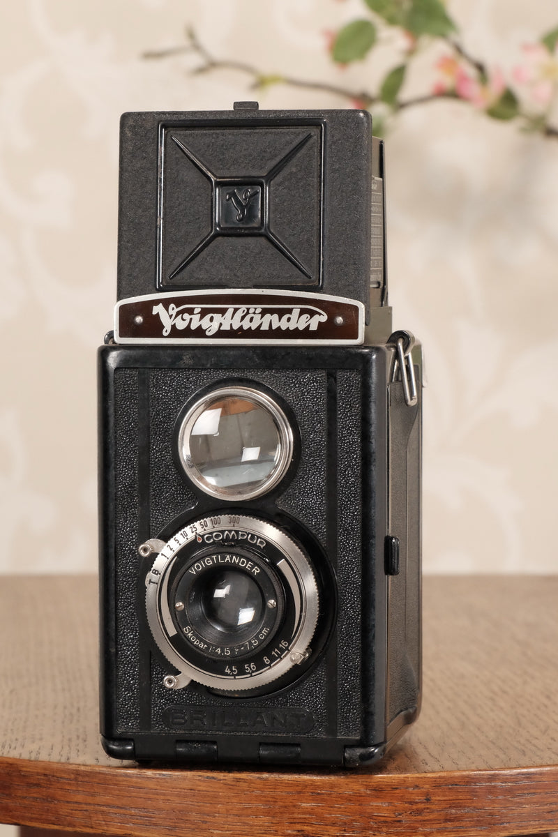 1938 Voigtlander Brillant 6x6 TLR, CLA'd, Freshly Serviced! - Voigtlander- Petrakla Classic Cameras