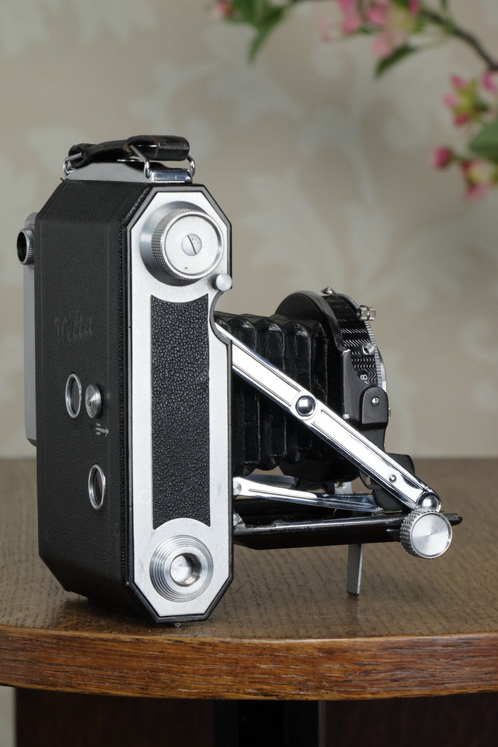 1938 WELTA WELTUR, CLA’d 6x6 Medium format, Coupled Rangefinder Camera, FRESHLY SERVICED! - Welta- Petrakla Classic Cameras