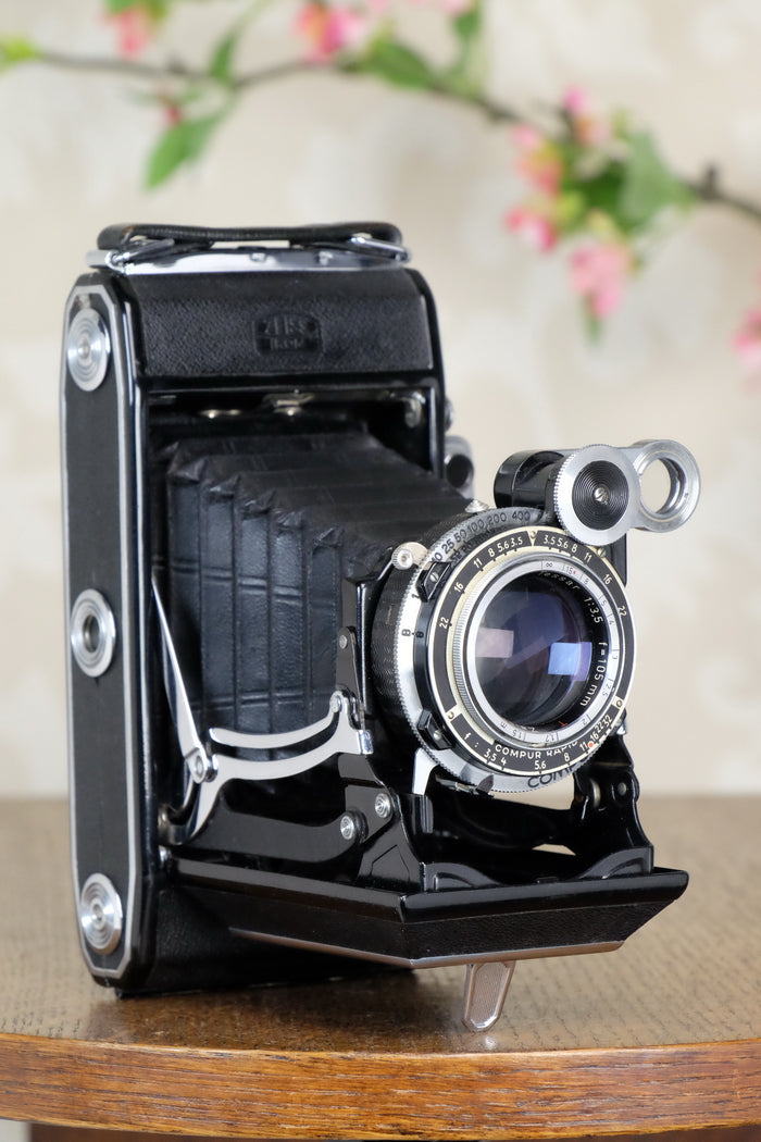 1953 Zeiss-Ikon Super 6x9 Ikonta 531/2, Coated Zeiss Tessar lens, includes 6x4.5 reduction mask, CLA’d, Freshly Serviced! - Zeiss-Ikon- Petrakla Classic Cameras