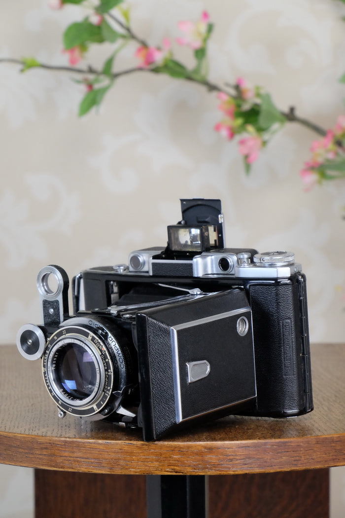 1953 Zeiss-Ikon Super 6x9 Ikonta 531/2, Coated Zeiss Tessar lens, includes 6x4.5 reduction mask, CLA’d, Freshly Serviced! - Zeiss-Ikon- Petrakla Classic Cameras