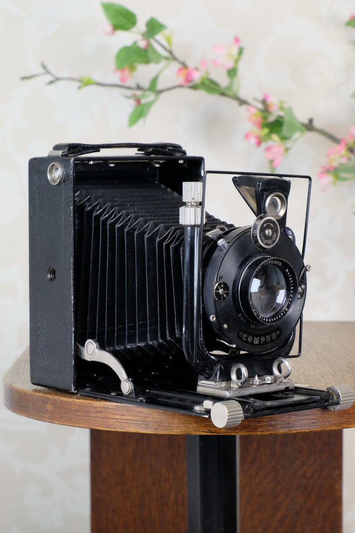 1931 Voigtlander 9x12 Bergheil Camera with HELIAR LENS!  Freshly serviced CLA’d - Voigtlander- Petrakla Classic Cameras