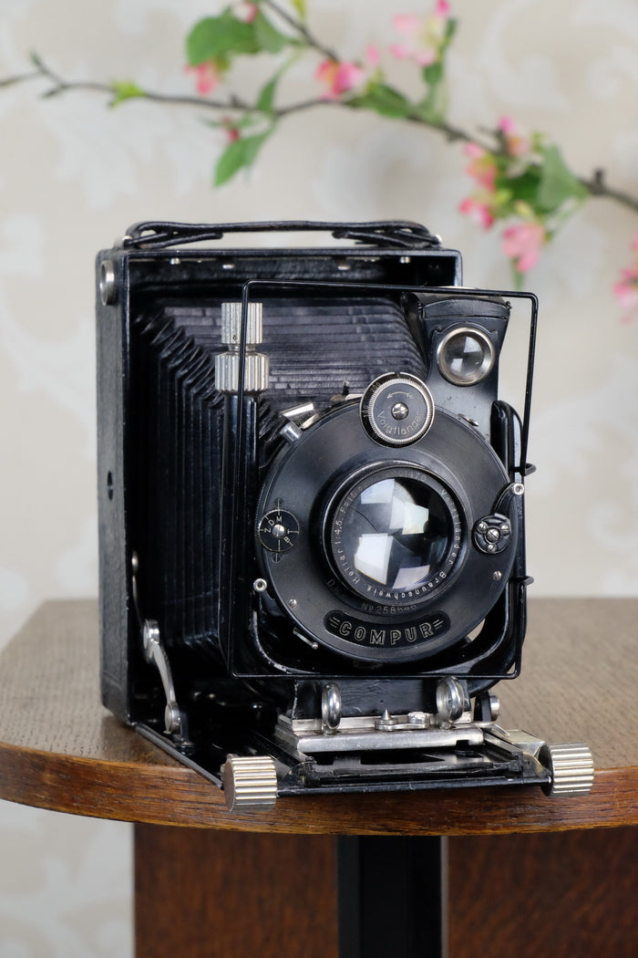 1931 Voigtlander 9x12 Bergheil Camera with HELIAR LENS!  Freshly serviced CLA’d - Voigtlander- Petrakla Classic Cameras