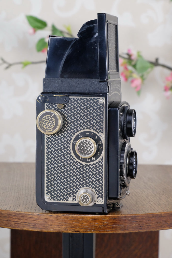 1933 Art-Deco Nickel-plated Rolleicord  CLA's, Freshly Serviced! - Frank & Heidecke- Petrakla Classic Cameras