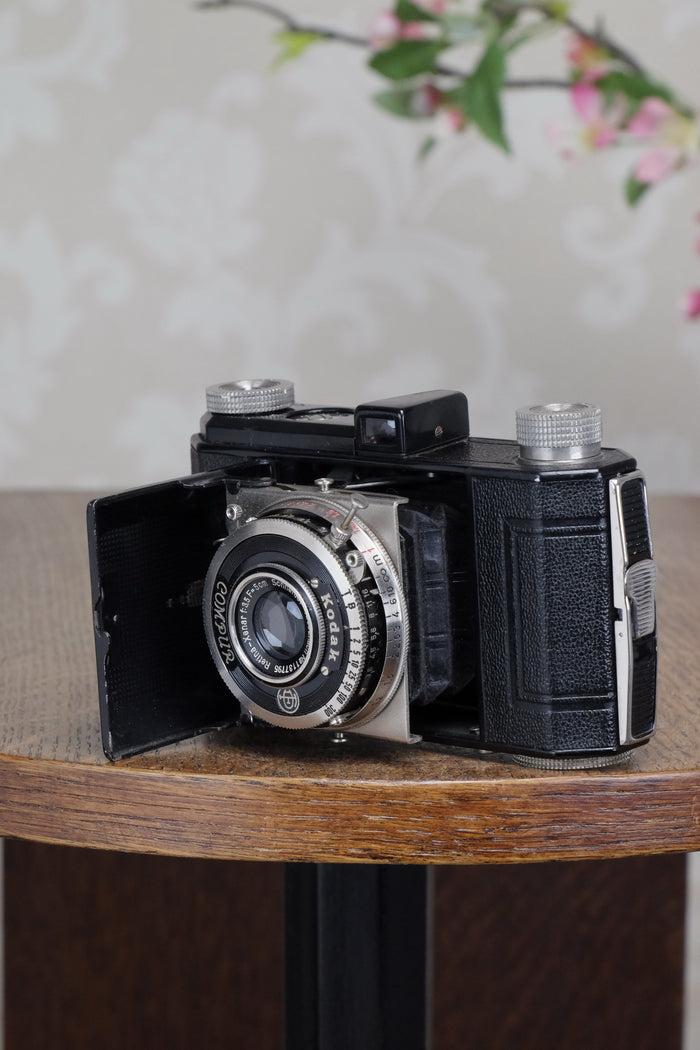 1937 BLACK KODAK RETINA I, CLA'd, Freshly Serviced! - Kodak- Petrakla Classic Cameras