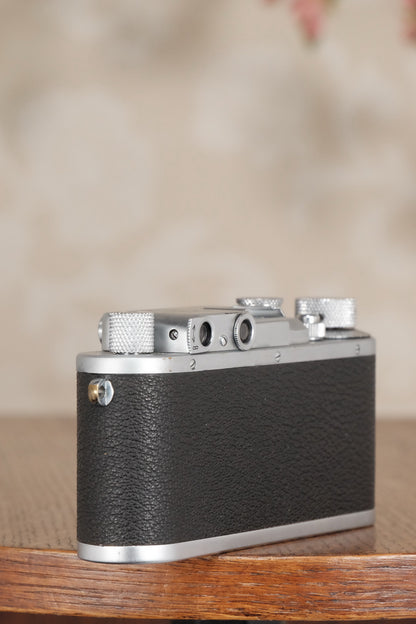 SUPERB! 1939 Leitz Leica IIIa with Elmar lens CLA’d, Freshly Serviced! - Leitz- Petrakla Classic Cameras