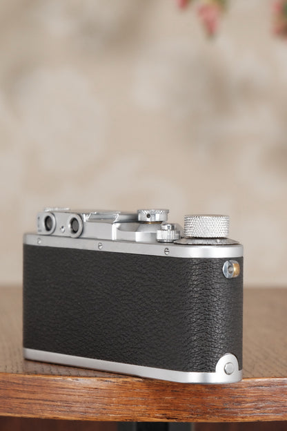 SUPERB! 1939 Leitz Leica IIIa with Elmar lens CLA’d, Freshly Serviced! - Leitz- Petrakla Classic Cameras