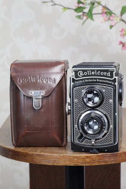 1936 Art-Deco Nickel-plated Rolleicord CLA’d Freshly Serviced! - Frank & Heidecke- Petrakla Classic Cameras