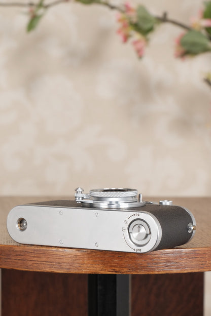 SUPERB! 1939 Leitz Leica IIIa with Elmar lens CLA’d, Freshly Serviced! - Leitz- Petrakla Classic Cameras