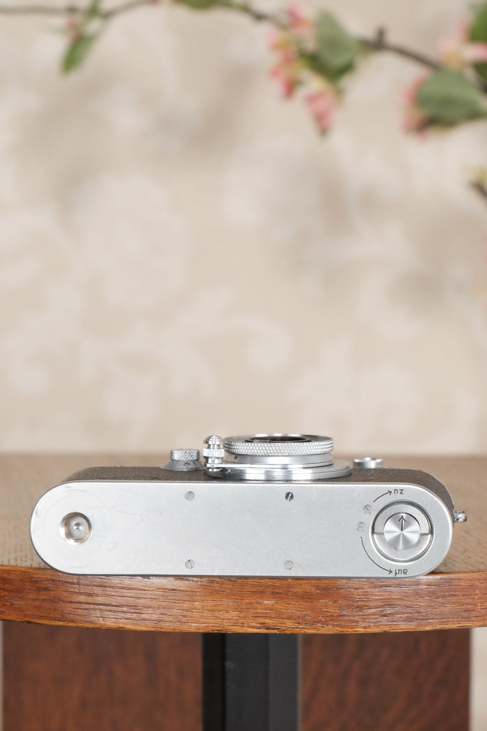 SUPERB! 1939 Leitz Leica IIIa with Elmar lens CLA’d, Freshly Serviced! - Leitz- Petrakla Classic Cameras