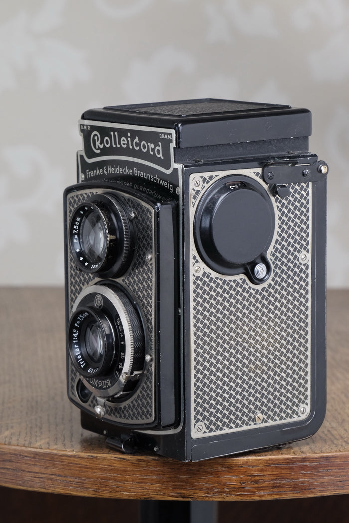 1936 Art-Deco Nickel-plated Rolleicord CLA’d Freshly Serviced! - Frank & Heidecke- Petrakla Classic Cameras