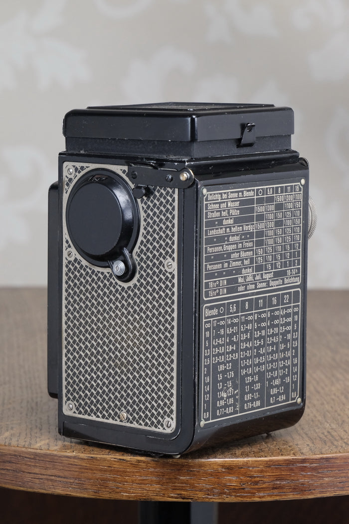 1936 Art-Deco Nickel-plated Rolleicord CLA’d Freshly Serviced! - Frank & Heidecke- Petrakla Classic Cameras