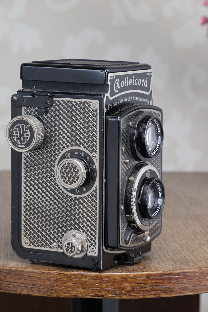 1936 Art-Deco Nickel-plated Rolleicord CLA’d Freshly Serviced! - Frank & Heidecke- Petrakla Classic Cameras