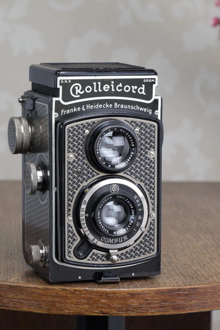 1936 Art-Deco Nickel-plated Rolleicord CLA’d Freshly Serviced! - Frank & Heidecke- Petrakla Classic Cameras