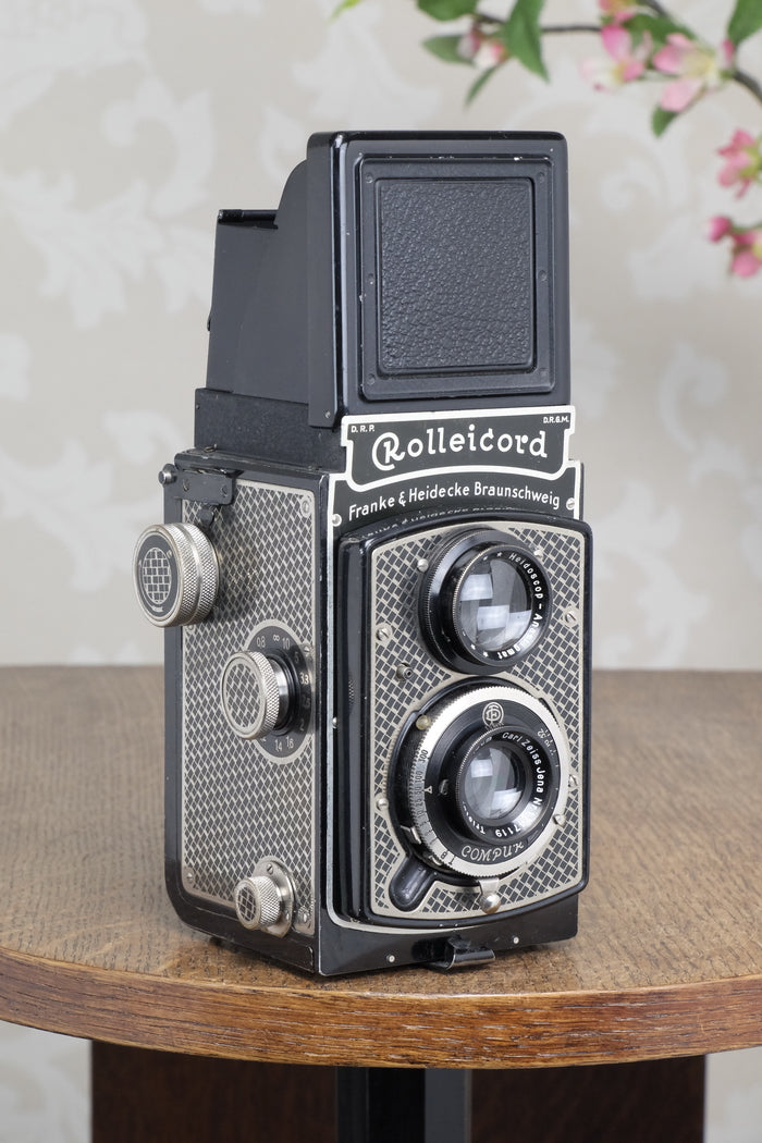 1936 Art-Deco Nickel-plated Rolleicord CLA’d Freshly Serviced! - Frank & Heidecke- Petrakla Classic Cameras