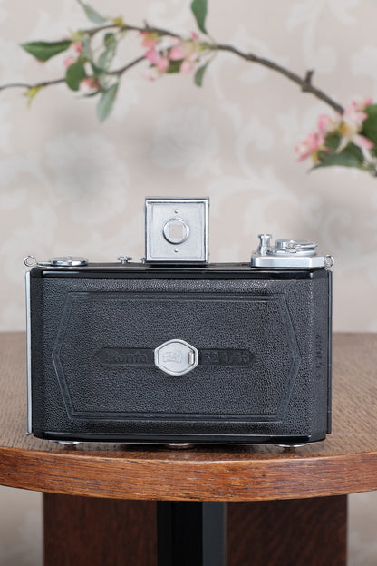 Superb! 1937 Zeiss Ikon 6x6 Ikonta with case. CLA'd, Freshly Serviced!