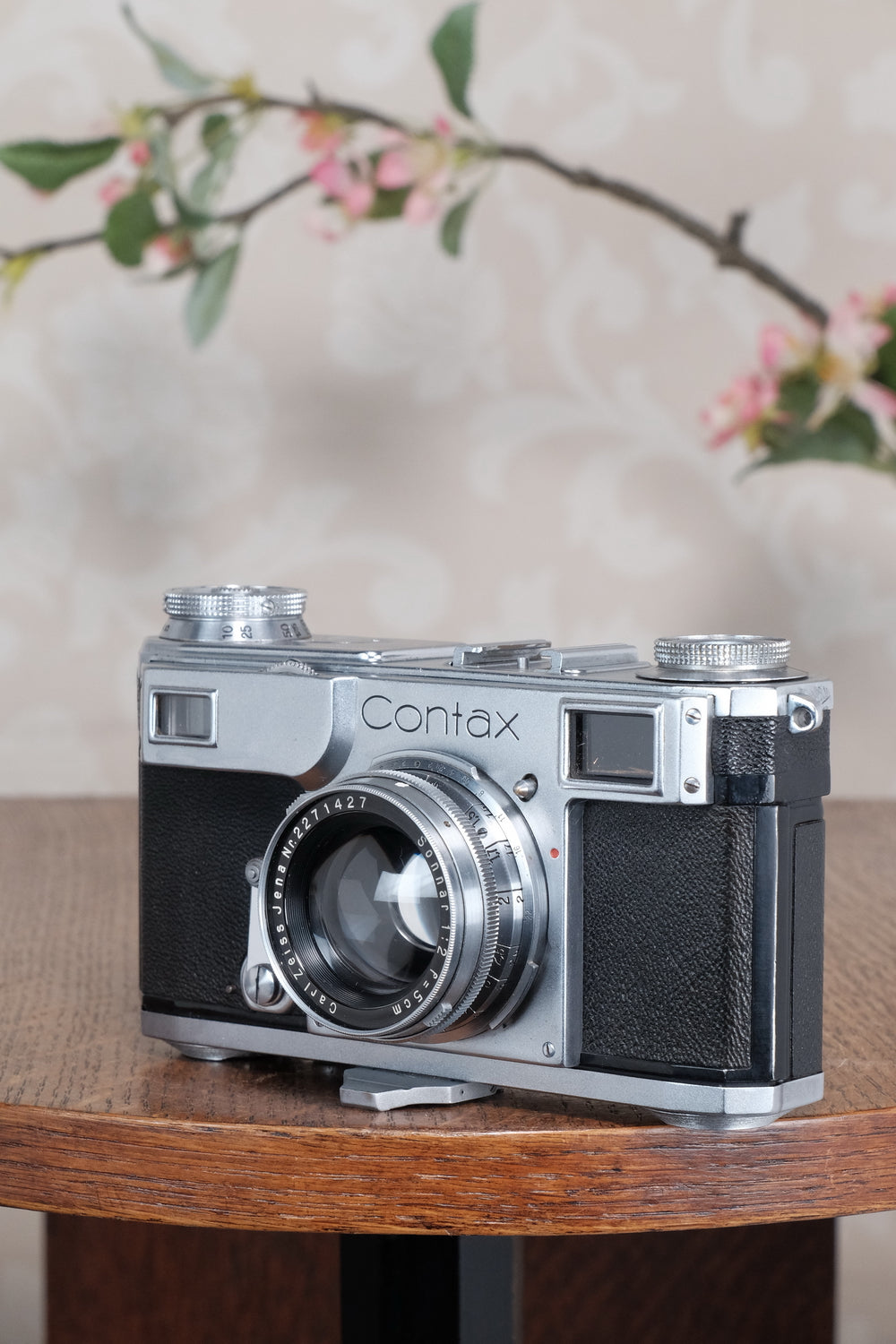 Superb! 1938 Zeiss Ikon Contax II with 50mm Zeiss Sonnar lens, Freshly Serviced!