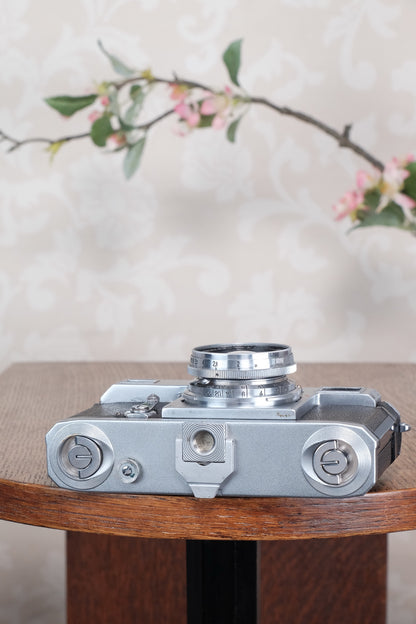 Superb! 1938 Zeiss Ikon Contax II with 50mm Zeiss Sonnar lens, Freshly Serviced!