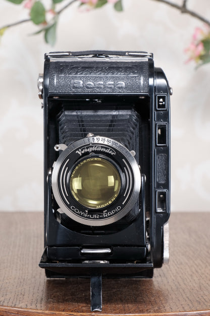 Near Mint! 1936 Voigtlander 6x9 Bessa Rangefinder. Freshly Serviced, CLA'd.