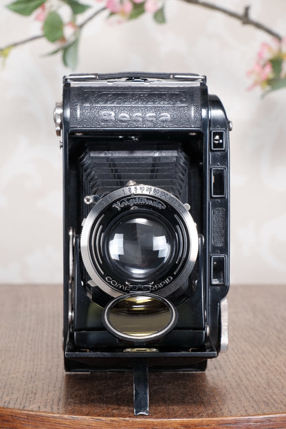 Near Mint! 1936 Voigtlander 6x9 Bessa Rangefinder. Freshly Serviced, CLA'd.