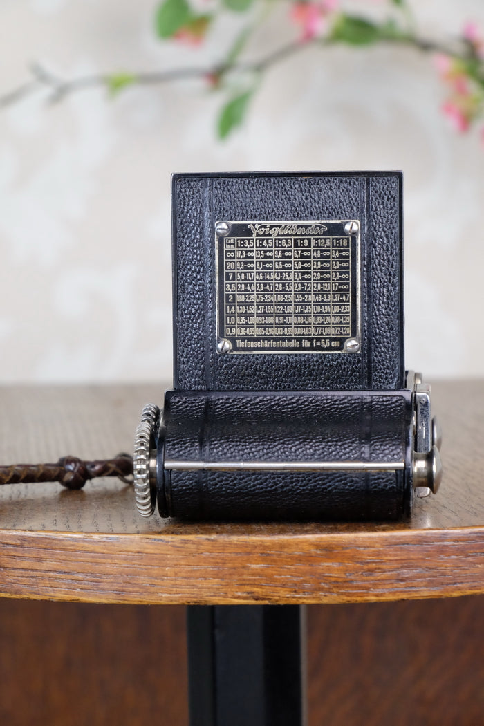 Rare! 1932 Voigtlander Perkeo, CLA'd, Freshly Serviced! - Voigtlander- Petrakla Classic Cameras