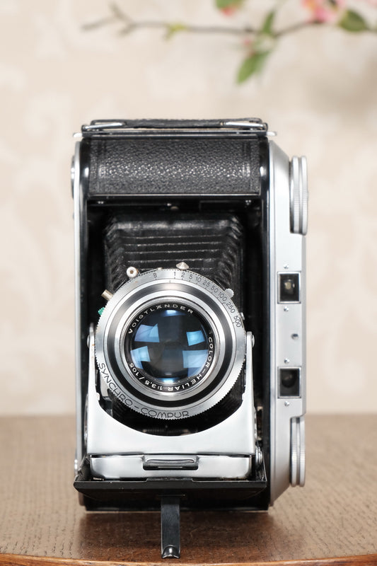 Superb! 1952 Voigtlander 6x9 Bessa II with Heliar lens, Freshly serviced, CLA'd - Voigtlander- Petrakla Classic Cameras