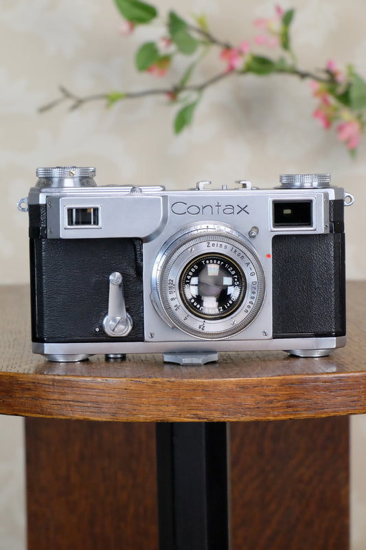 Excellent! 1938 Zeiss Ikon Contax II, CLA'd, Freshly Serviced! - Zeiss-Ikon- Petrakla Classic Cameras