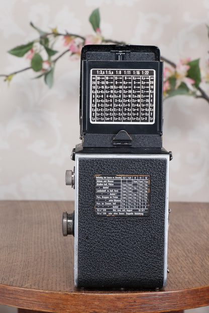 Superb! 1936 Old Standard Rolleiflex with original leather case, Freshly Serviced, CLA’d