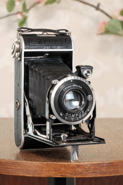 Superb! 1934 Welta Perle 6x9 Medium Format Folder, Freshly Serviced, CLA'd! - Welta- Petrakla Classic Cameras