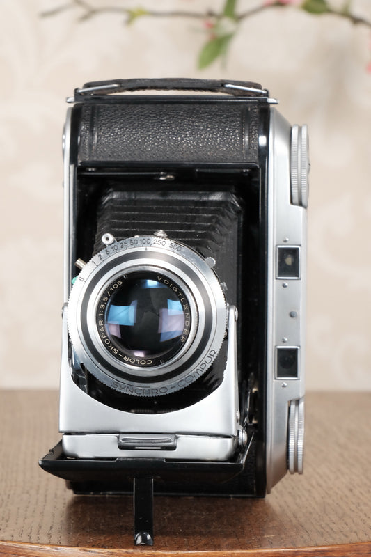 Superb! 1952 Voigtlander 6x9 Bessa II with Color-Skopar lens, Freshly serviced, CLA'd - Voigtlander- Petrakla Classic Cameras