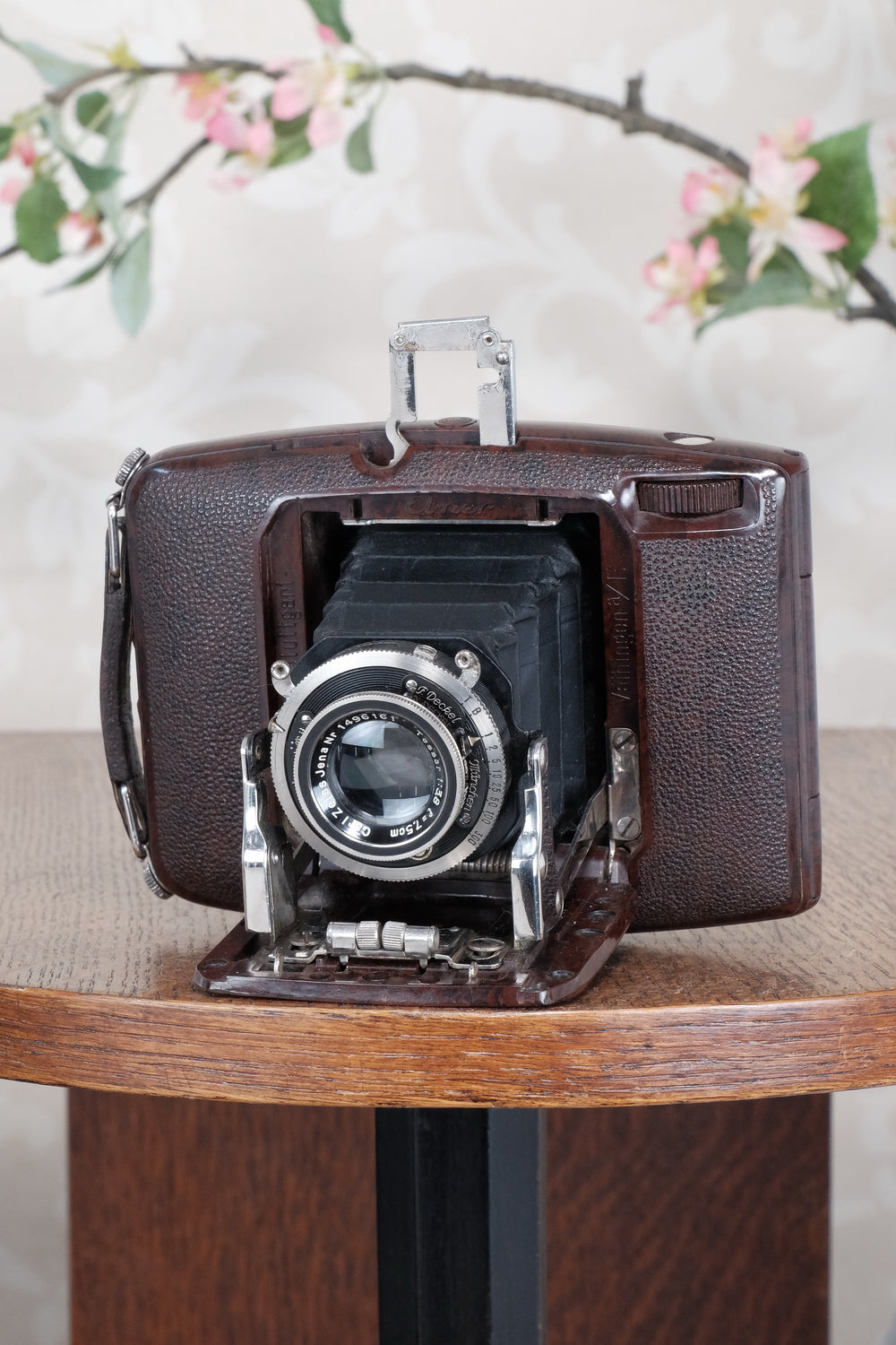 SUPERB! Rare 1934 Ebner 6x4.5 Brown Bakelite Art Deco Camera. Freshly serviced , CLA‘d