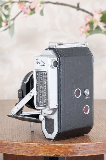 1938 6x6 WELTA WELTUR, Medium format, Coupled Rangefinder Camera. CLA'd, Freshly serviced!