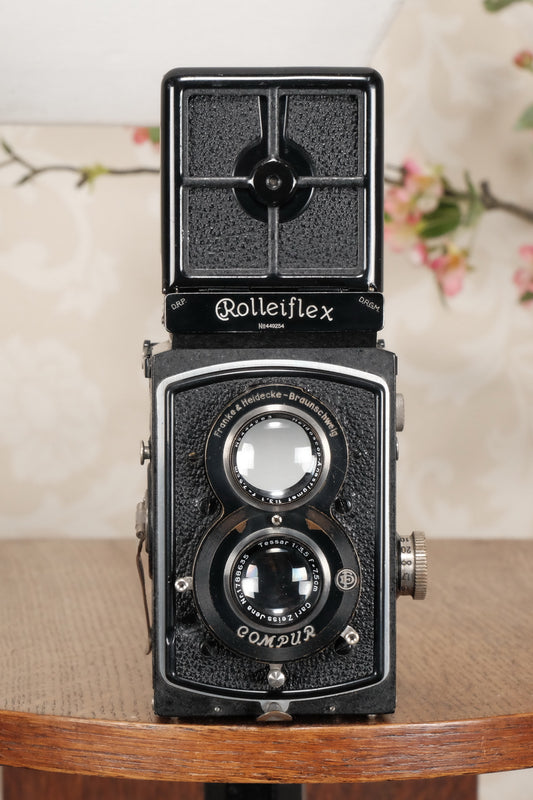 1936 Old Standard Rolleiflex, Freshly Serviced, CLA’d - Frank & Heidecke- Petrakla Classic Cameras