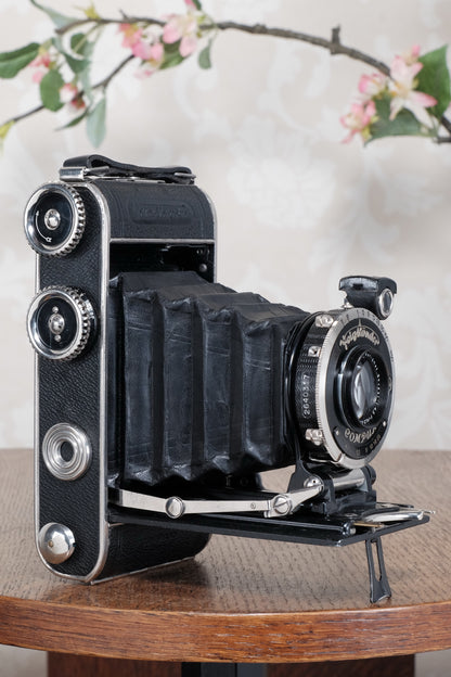 Superb! 1935 Voigtlander Inos II 6x9 Folder. CLA’d, Freshly Serviced!