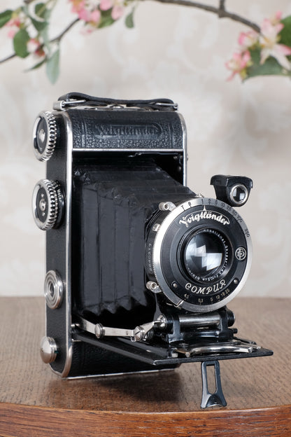 Superb! 1935 Voigtlander Inos II 6x9 Folder. CLA’d, Freshly Serviced!