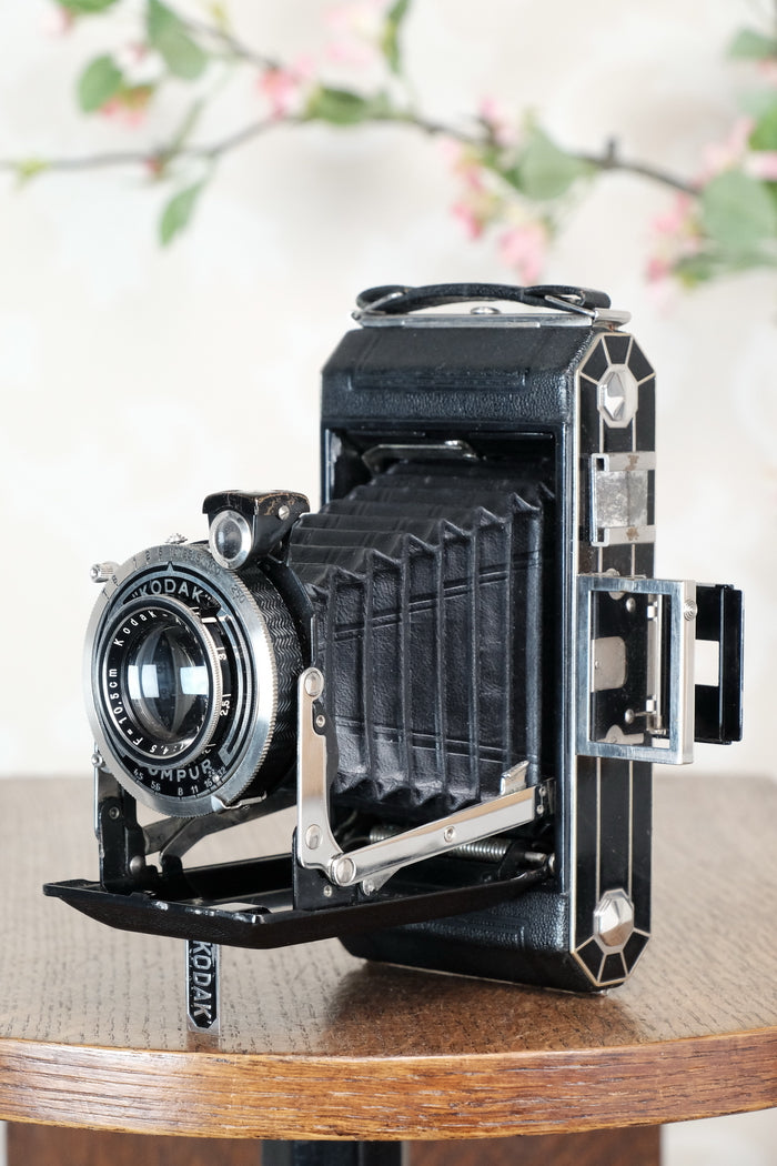 1935 Art Deco Kodak 6x9 camera, Freshly Serviced, CLA’d - Zeiss-Ikon- Petrakla Classic Cameras