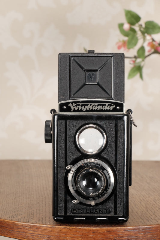 1939 Voigtlander Brillant 6x6 TLR, CLA'd, Freshly Serviced! - Voigtlander- Petrakla Classic Cameras