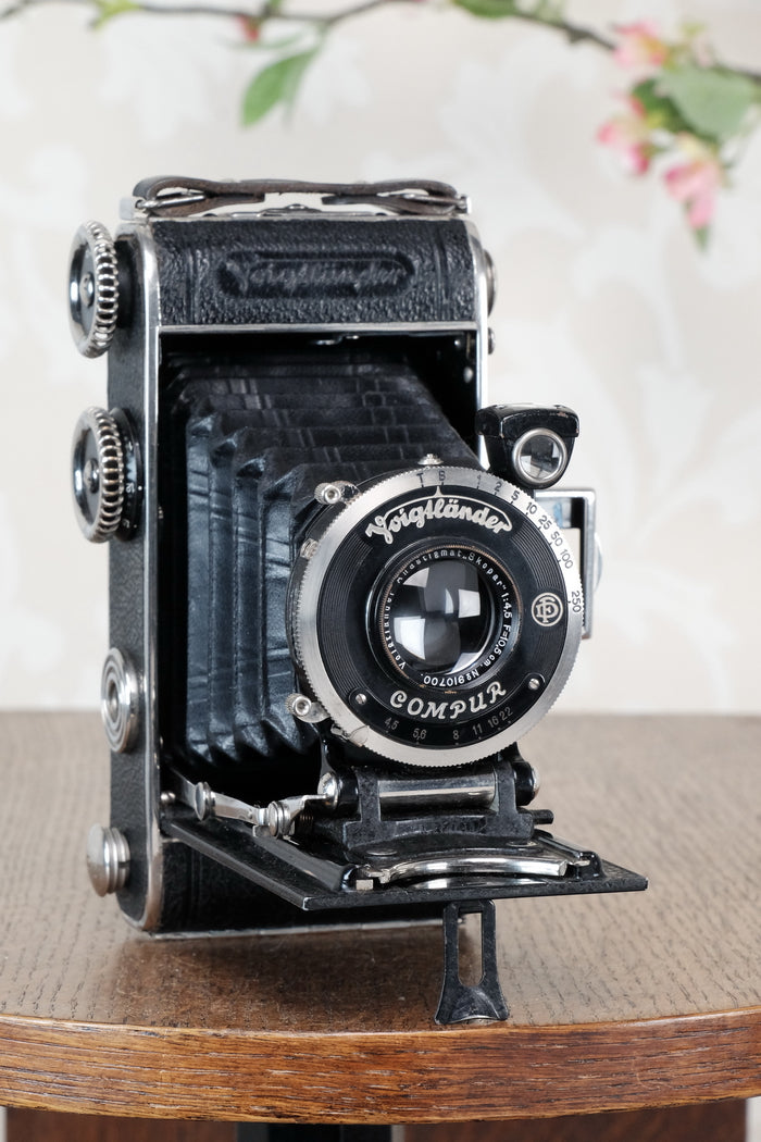 1935 Voigtlander Inos II 6x9 Folder. CLA’d, Freshly Serviced! - Voigtlander- Petrakla Classic Cameras