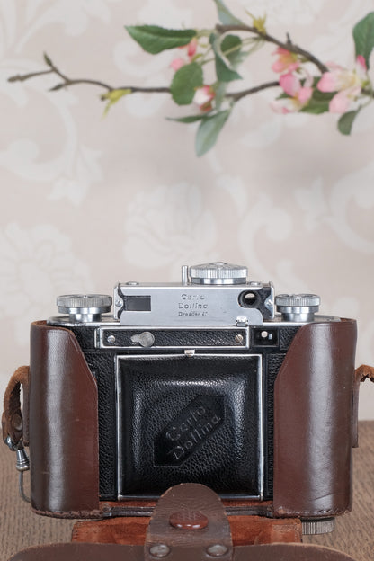 Excellent! 1936 chrome Certo Dollina II, 35mm Rangefinder camera, Freshly Serviced, CLA’d