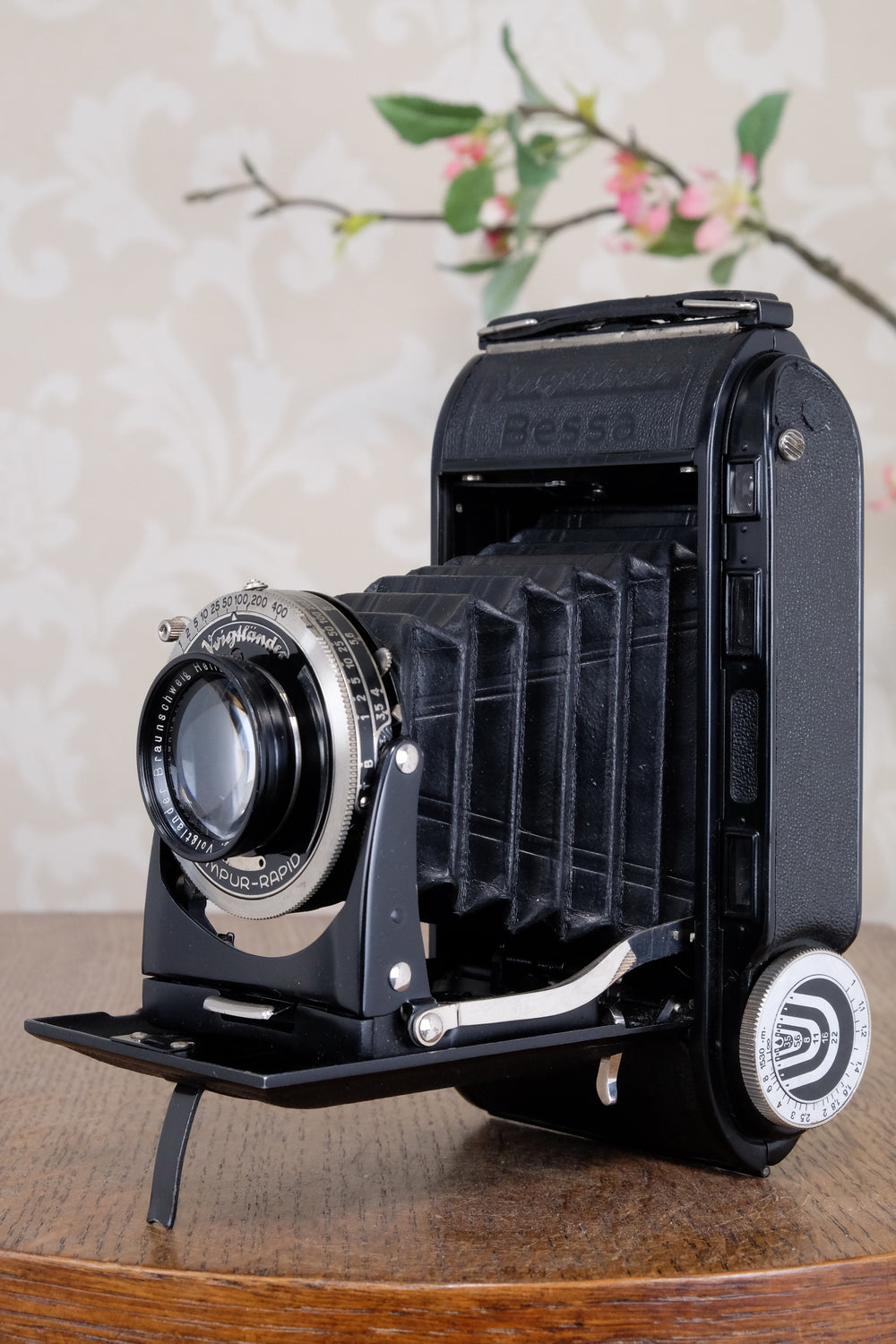 1936 Voigtlander Bessa Rangefinder with HELIAR LENS! 6x9, Freshly Serviced, CLA'd.