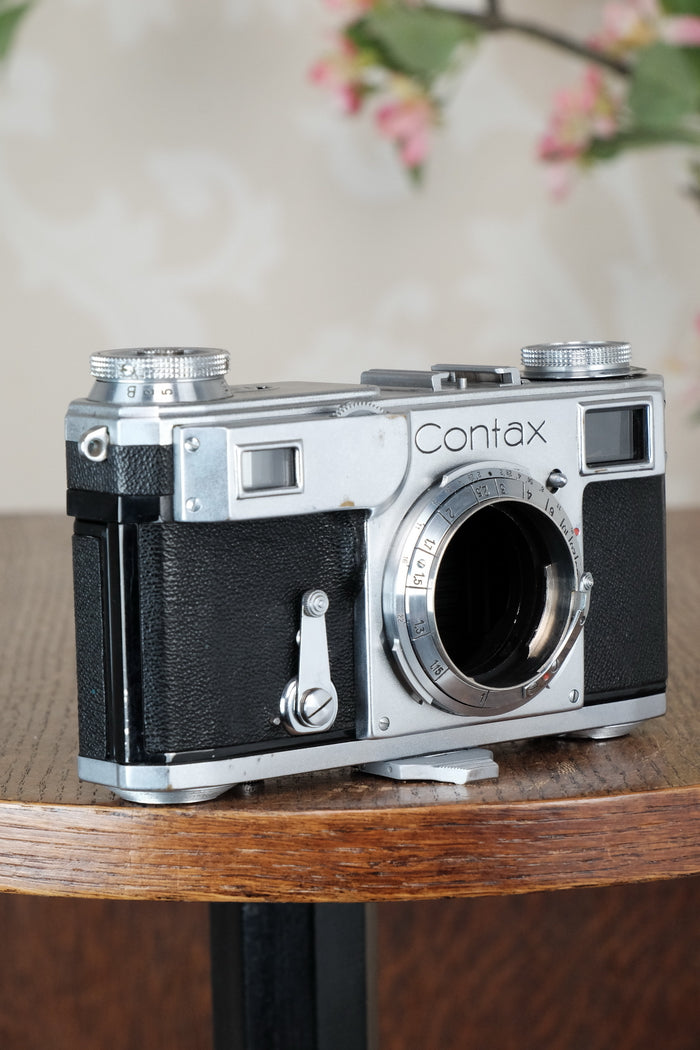 1939 Zeiss Ikon Contax II Body, CLA'd, Freshly Serviced! - Zeiss-Ikon- Petrakla Classic Cameras