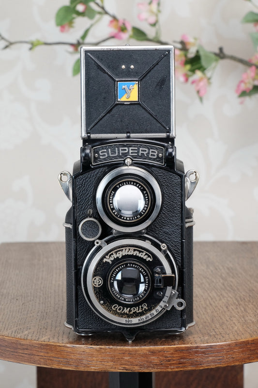 1934 Voigtlander 6x6 Superb TLR, the desirable model with “big ears”, CLA'd, Freshly Serviced! - Voigtlander- Petrakla Classic Cameras