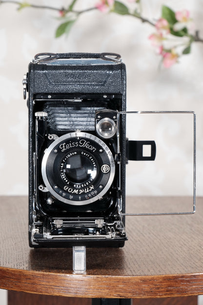 1931 ZEISS-IKON ICARETTE, 6x9 German folding camera with Carl Zeiss Tessar lens. Freshly Serviced, CLA’d - Zeiss-Ikon- Petrakla Classic Cameras