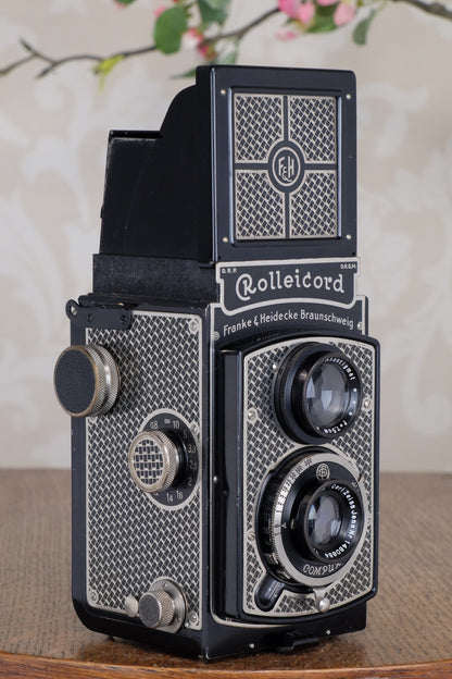 1934 Art-Deco Nickel-plated Rolleicord CLA’d, Freshly Serviced!